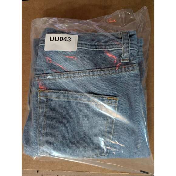 We The Free Jeans Womens 26 Blue Maggie Button Fly Distressed Denim - Picture 11 of 11